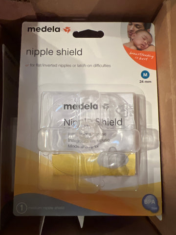 RETAIL BOX Medela MEDIUM ROUND Nipple Shield M 24mm 24 mm #89902