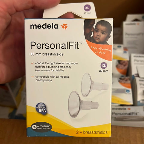 RETAIL BOX of 2 Medela 30mm EXTRA LARGE Breastshield Breast Shield 30 mm XL