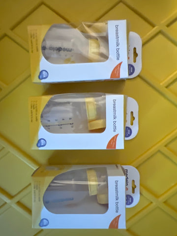 *READ* (1) Medela Breastmilk Bottle, 5 Ounce SINGLE BOTTLE Retail Box With collar/nipple/lid/cap 5oz