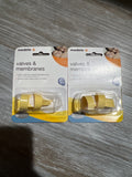 (1 Pack) Yellow Valve & White Membrane Set (2 Pack) RETAIL BOX