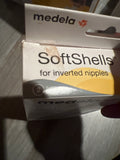 (1) DAMAGED SEALED BOX SoftShells for INVERTED NIPPLES Soft Shells IN RETAIL BOX