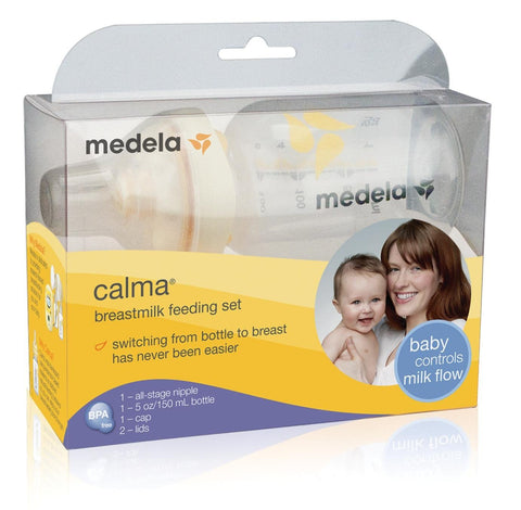 Medela Calma Breastmilk Feeding Set, 5 Ounce Bottles 5oz 5 oz 150ml 150 ml