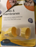(1 Pack) Yellow Valve & White Membrane Set (2 Pack) RETAIL BOX