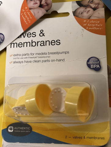 (1 Pack) Yellow Valve & White Membrane Set (2 Pack) RETAIL BOX