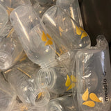 (1) ALL CONDITIONS / INCLUDES PERFECT / MOST NEW AND SOME USED ***PLUS YELLOW LID*** 8oz 250ml MEDELA BREASTMILK COLLECTION AND STORAGE COLORED BOTTLES 8 oz INDIVIDUALLY WRAPPED 250 ml