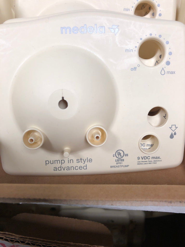 BEST CONDITION #1 NO YELLOW PLUG Medela Pump In Style Advanced Faceplate 9v Breast Pump Motor FACE PLATE ONLY Motor Worthy Bottom Writing