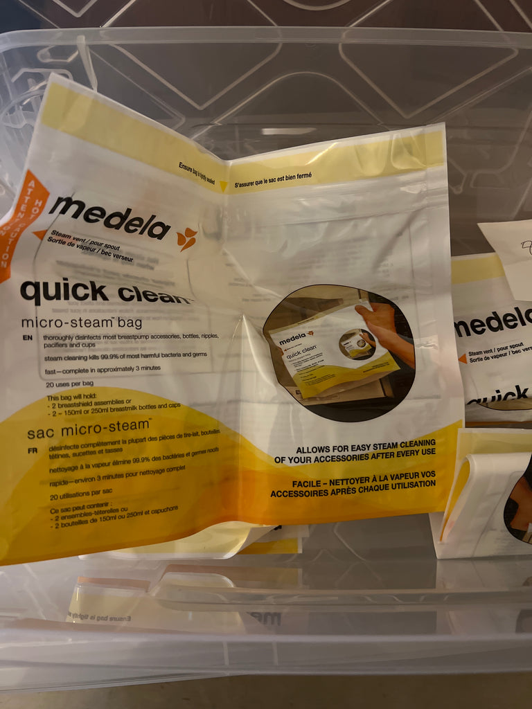 (1) BULK Medela Quick Clean™ Micro-Steam™ Bags Microsteam Disinfect