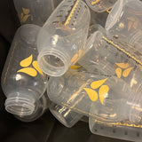 (1) ALL CONDITIONS / INCLUDES PERFECT / MOST NEW AND SOME USED ***PLUS YELLOW LID*** 8oz 250ml MEDELA BREASTMILK COLLECTION AND STORAGE COLORED BOTTLES 8 oz INDIVIDUALLY WRAPPED 250 ml