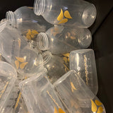 (1) ALL CONDITIONS / INCLUDES PERFECT / MOST NEW AND SOME USED ***PLUS YELLOW LID*** 8oz 250ml MEDELA BREASTMILK COLLECTION AND STORAGE COLORED BOTTLES 8 oz INDIVIDUALLY WRAPPED 250 ml
