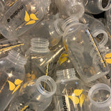 (1) ALL CONDITIONS / INCLUDES PERFECT / MOST NEW AND SOME USED ***PLUS YELLOW LID*** 8oz 250ml MEDELA BREASTMILK COLLECTION AND STORAGE COLORED BOTTLES 8 oz INDIVIDUALLY WRAPPED 250 ml